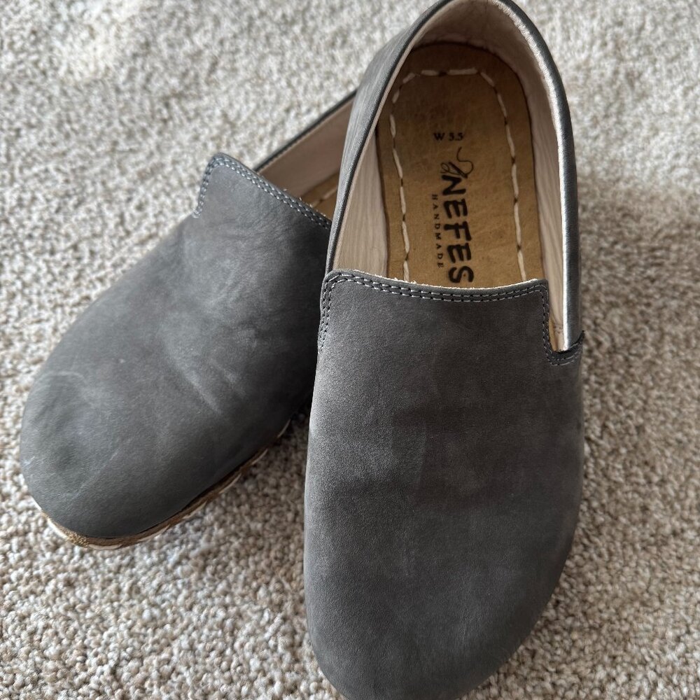 Nefes Barefoot Shoes Women's Nubuck Gray Grounding Shoes